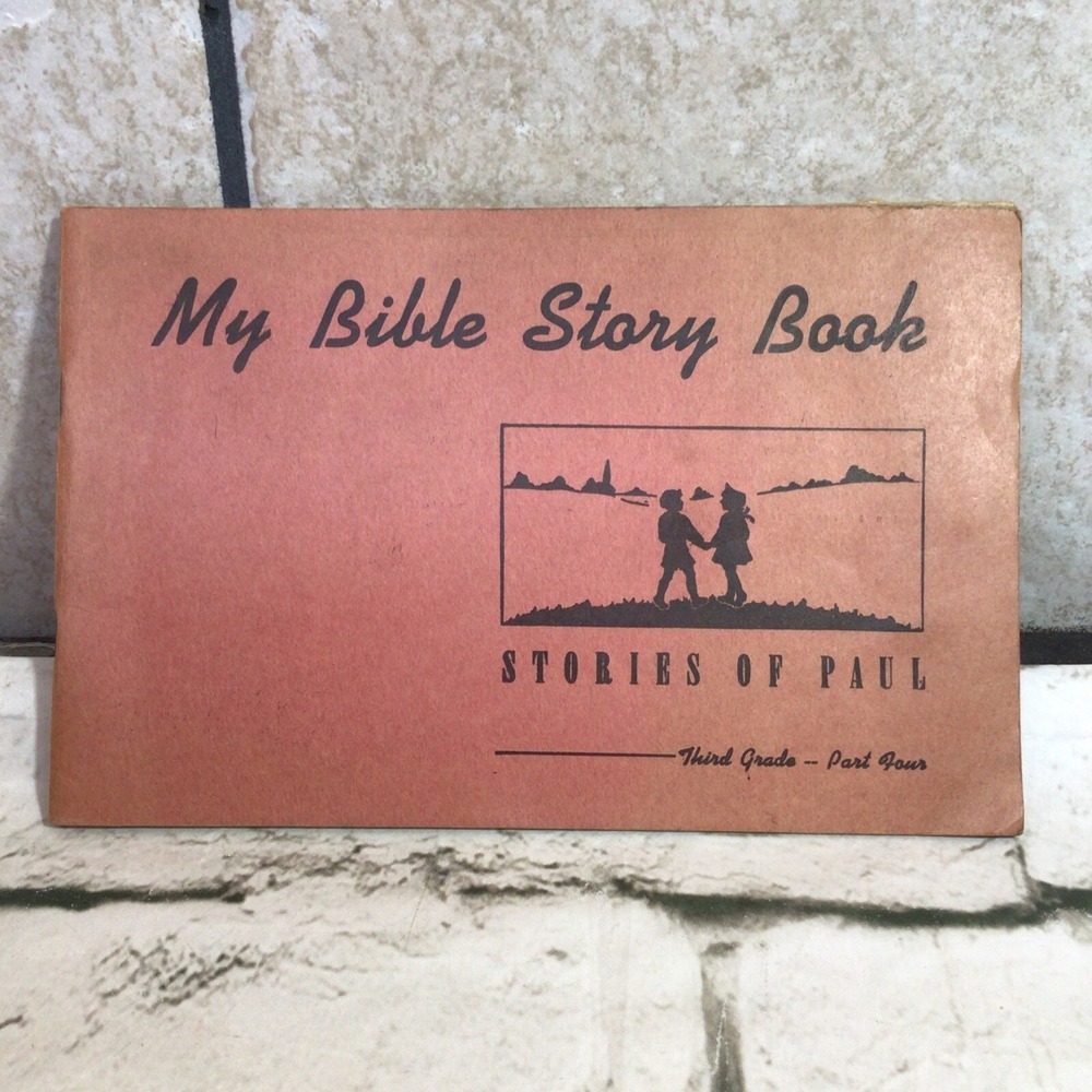 Vintage 1937 My Bible Story Book Stories Of Paul Sunday School Workbook